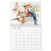 Calendrier Muraille mensuelle de l'arbre fruitier d'oiseaux a (Jan 2027)