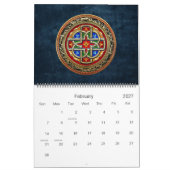 Calendrier Mural [100] Croix celtique [Or+Émail] (Feb 2027)