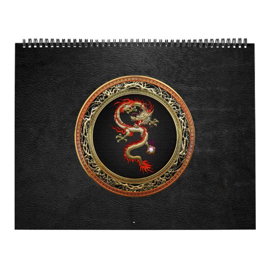 Calendrier Mural [100] Dragon chinois d'or Fucanglong (Protection)
