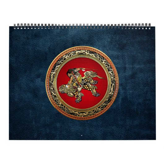 Calendrier Mural [100] Hokusai - Shoki Riding Shishi Lion (Protection)