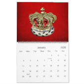 Calendrier Mural [100] Prince-Princesse King-Queen Royal Crown (Jan 2026)