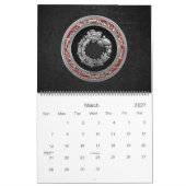 Calendrier Mural [100] Serpent Dieu Quetzalcoatl [Argent] (Mar 2027)