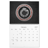 Calendrier Mural [100] Serpent Dieu Quetzalcoatl [Argent] (Feb 2027)