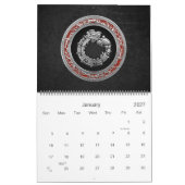 Calendrier Mural [100] Serpent Dieu Quetzalcoatl [Argent] (Jan 2027)