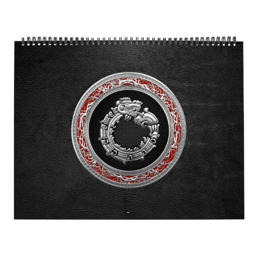 Calendrier Mural [100] Serpent Dieu Quetzalcoatl [Argent] (Protection)