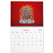 Calendrier Mural [100] Thangka tibétaine - Die furieuse Hayagriva (Feb 2026)