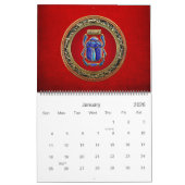 Calendrier Mural [100] Treasure Trove : Ancien Scarab égyptien (Jan 2026)