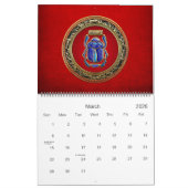 Calendrier Mural [100] Treasure Trove : Ancien Scarab égyptien (Mar 2026)