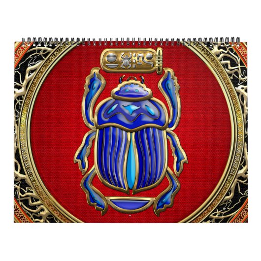 Calendrier Mural [100] Treasure Trove : Ancien Scarab égyptien (Protection)
