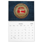 Calendrier Mural [100] Treasure Trove : Arbre de vie celtique [Or] (Jan 2026)