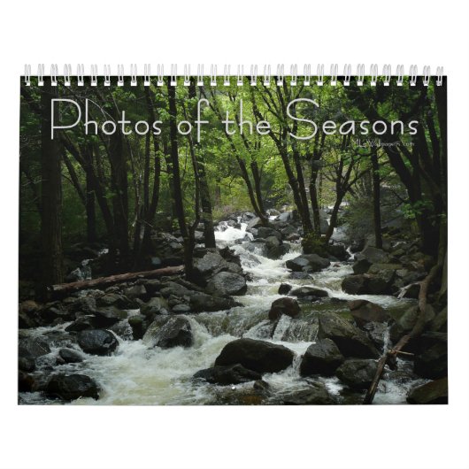 Calendrier Mural 12 Mois de Photos des Saisons, 3e Édition (Protection)