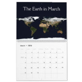 Calendrier Mural 12 mois sur terre (Mar 2026)