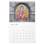 Calendrier Mural 12 mois Vierge et Enfant (Jan 2027)