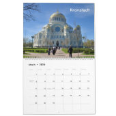 Calendrier Mural 12 mois Voyage Russie : Eglises (Mar 2026)