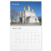 Calendrier Mural 12 mois Voyage Russie : Eglises (Feb 2026)