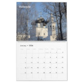 Calendrier Mural 12 mois Voyage Russie : Eglises (Jan 2026)