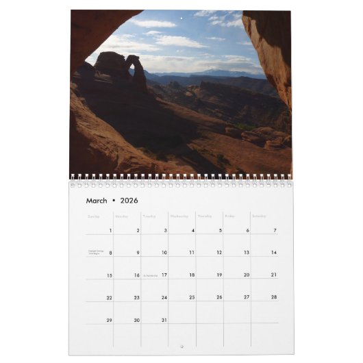 Calendrier Mural 12 Parcs nationaux en 12 mois, 6e édition (Mar 2026)