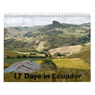 Calendrier Mural 17 jours en Equateur
