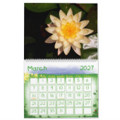 Calendrier Mural 2010, fleur de Lotus (Mar 2027)