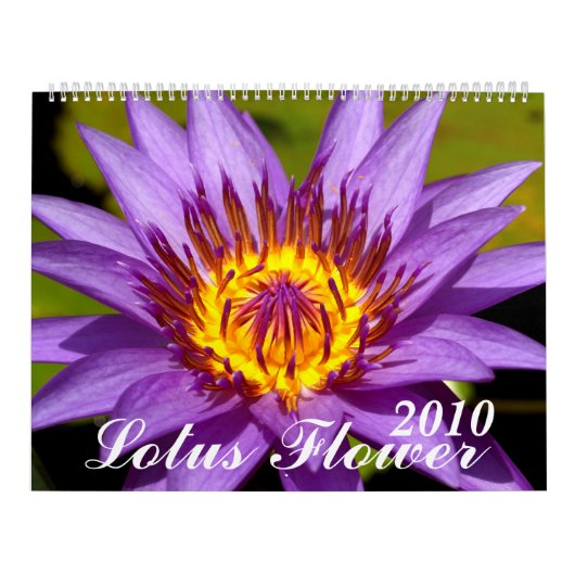 Calendrier Mural 2010, fleur de Lotus (Protection)