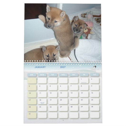 Calendrier Mural 2010 l'année du Shiba (Jan 2027)