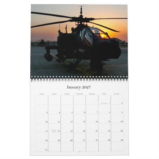 Calendrier Mural 2011 silhouettes militaires (Jan 2027)