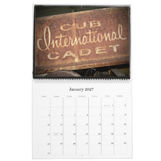Calendrier Mural 2011 tracteurs de jardin (Jan 2027)