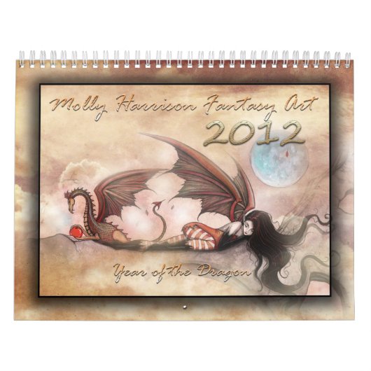 Calendrier mural 2012 Dragons et Fées (Protection)