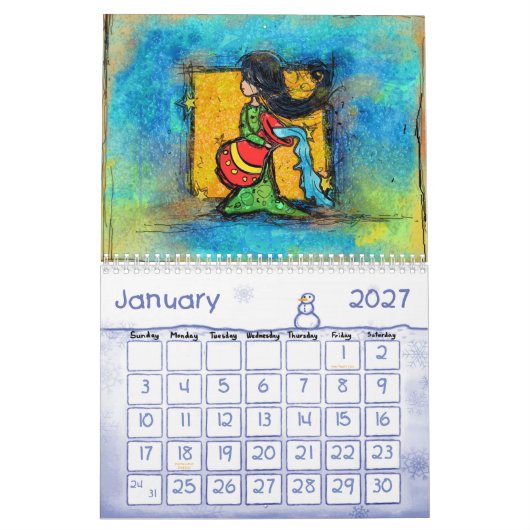 Calendrier Mural 2012 pour des enfants (Jan 2027)