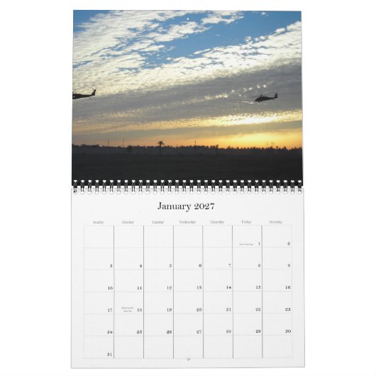 Calendrier Mural 2012 silhouettes militaires (Jan 2027)