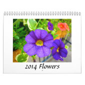 Calendrier Mural 2014 fleurs (Protection)