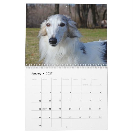Calendrier Mural 2015 Windhounds de soie rappelé (Jan 2027)