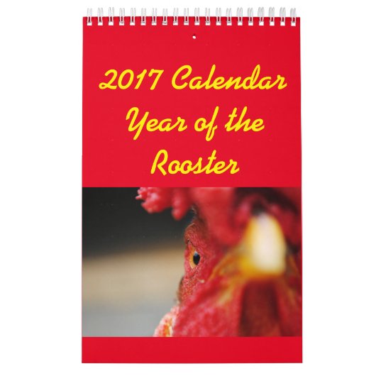 Calendrier Mural 2017 années civiles du coq (Protection)