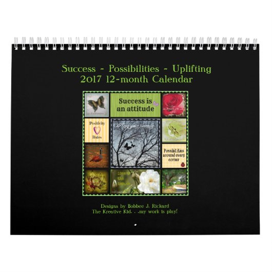 Calendrier Mural 2017 Succès-Possibilité-Élevant (Protection)