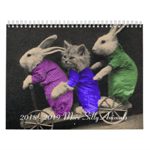 Calendrier Mural 2018 - 2019 animaux plus idiots