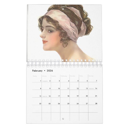 Calendrier Mural 2018 - 2019 femmes d'une autre heure (Feb 2026)