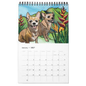 Calendrier Mural 2018 Année du chien, Hawaii (Jan 2027)