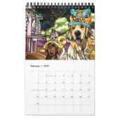 Calendrier Mural 2018 Année du chien, Hawaii (Feb 2027)