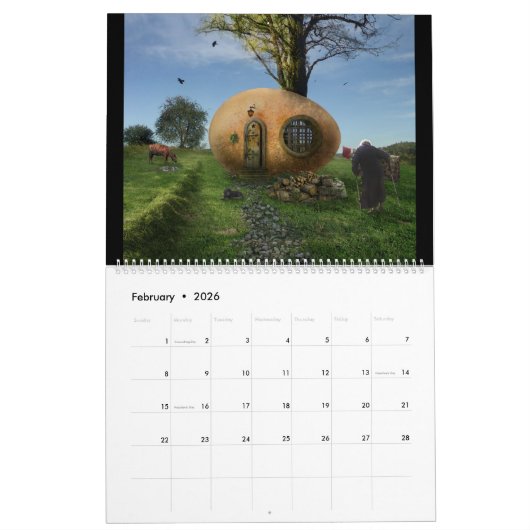 Calendrier Mural 2021 Digital Surreal & Imaginaire Art (Feb 2026)