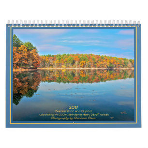 Calendrier Mural 2022 Walden Pond et au-delà : avec des guillemets
