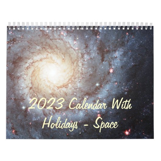 Calendrier Mural 2023 Calendar With Holidays (Protection)