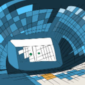 Calendrier mural 2024 avec oeuvre unique