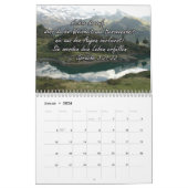 Calendrier mural 2025 avec Versets bibliques allem (Jan 2026)