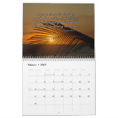 Calendrier mural 2025 avec Versets de la Bible esp (Feb 2027)