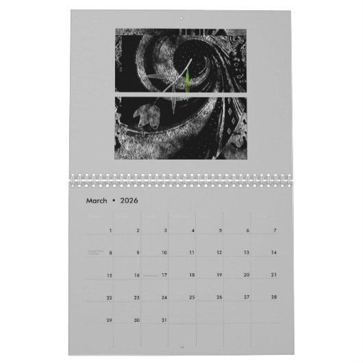 Calendrier mural 2026 (Mar 2026)