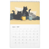 Calendrier mural 2026 | Chats décontractés avec du (Mar 2027)