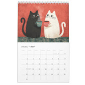Calendrier mural 2026 | Chats décontractés avec du (Jan 2027)