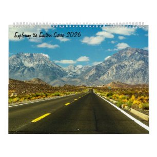 Calendrier mural 2026 de l'Eastern Sierra Photos d