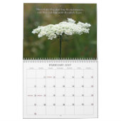 Calendrier mural 2026 des bénédictions florales (Feb 2027)