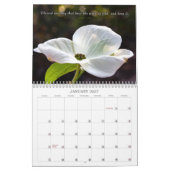 Calendrier mural 2026 des bénédictions florales (Jan 2027)